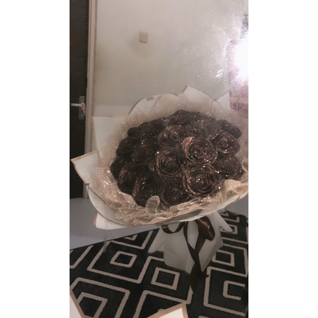 

Buket pita satin || buket pita brownie || 20 tangkai || Ready