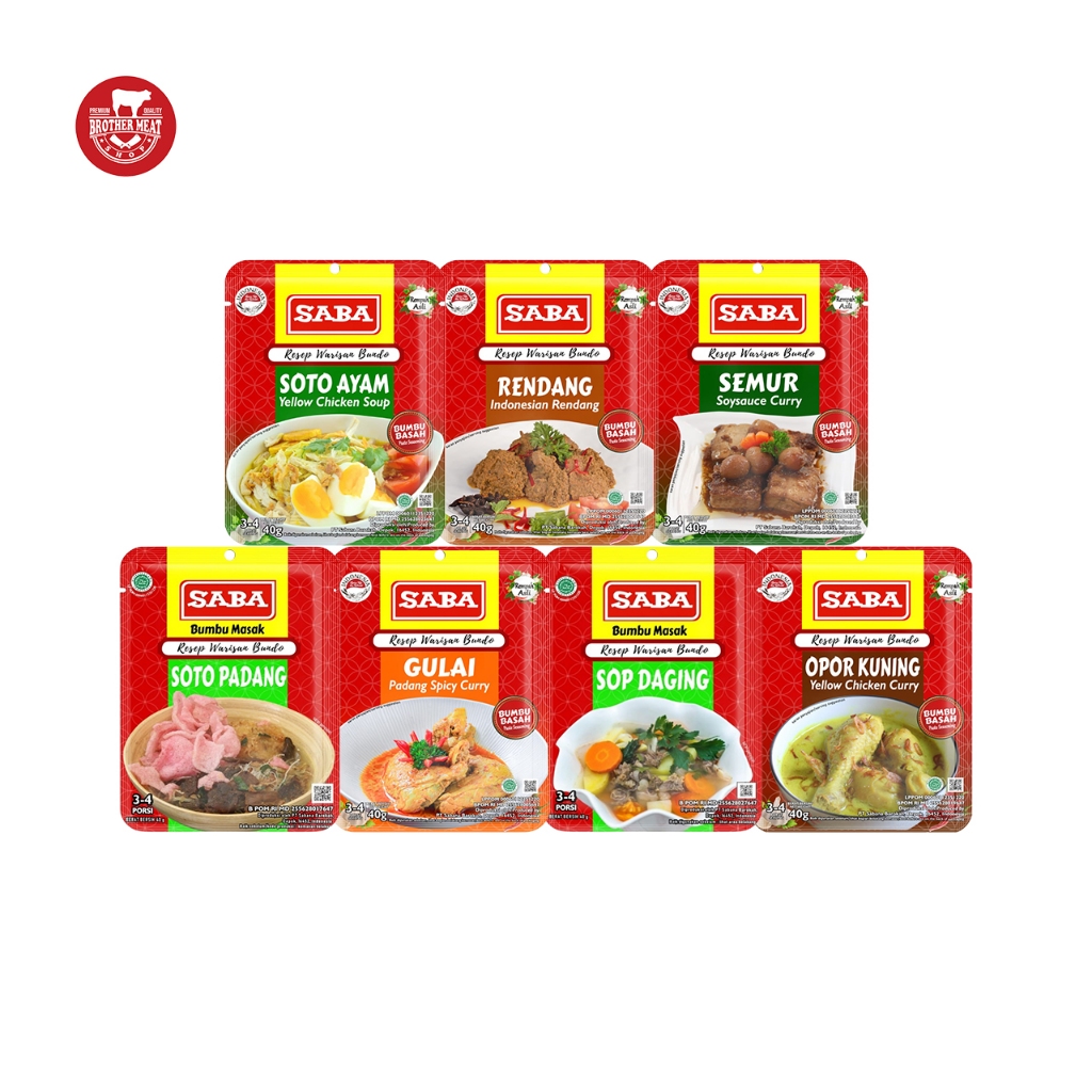 

SABA Bumbu Masak Siap Pakai / Resep Nusantara - Brothermeatshop