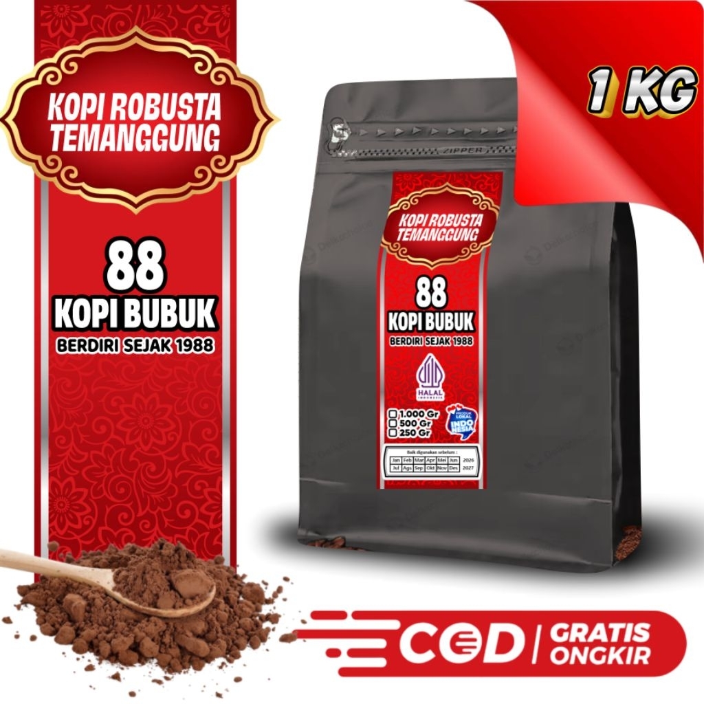 

Kopi Bubuk Robusta Temanggung || 88kopi