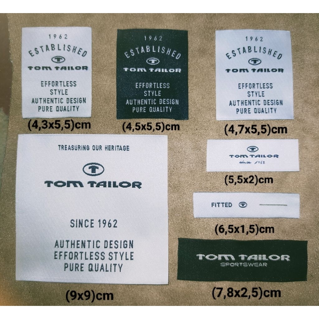 

label merek brand merek label (main) label tag tom tailor