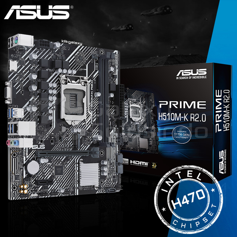 ASUS PRIME H510M-K R2.0 - Intel H470 DDR4 Rocket Lake Motherboard