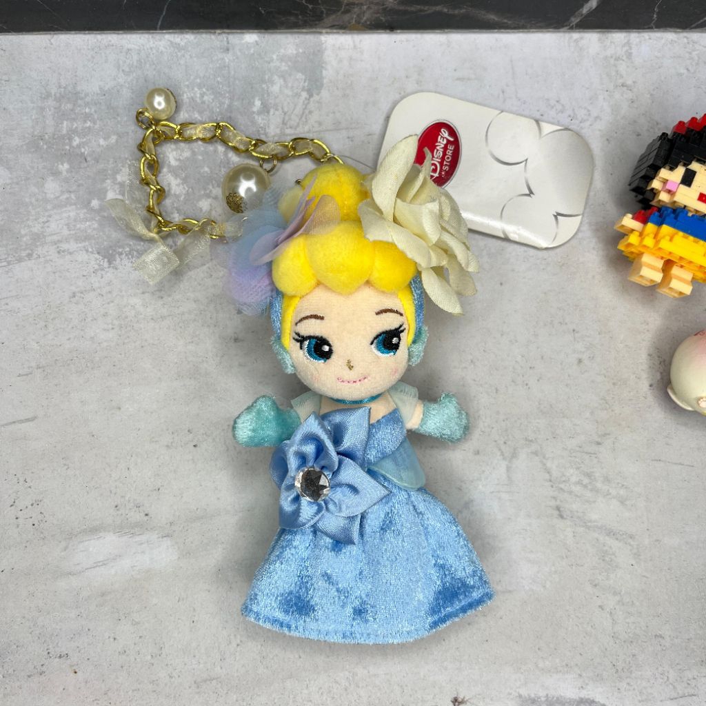 Gantungan Kunci Tas Boneka Disney Princess Cinderella/ Keychain Doll Princess Cinderella Original Ne
