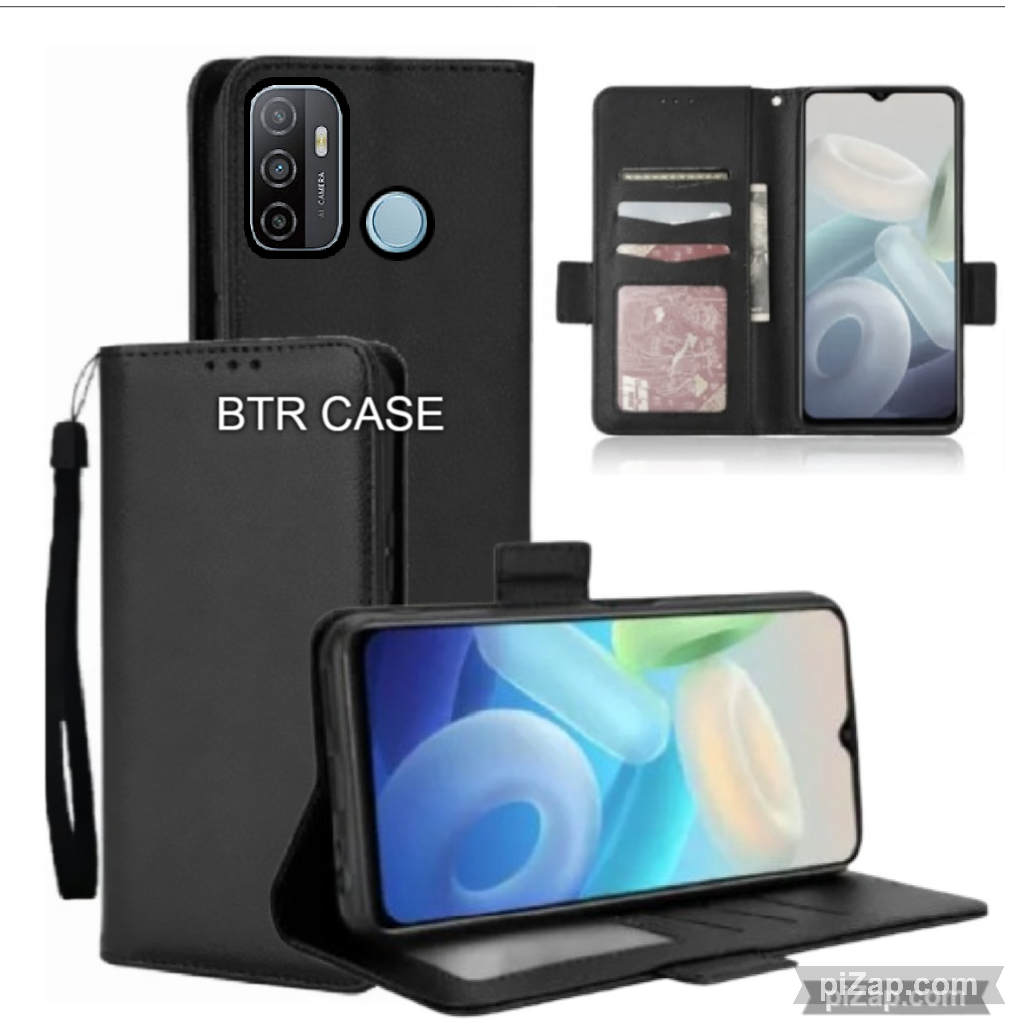 Flip Case HP Premium Untuk Oppo A53 2020 - Oppo A33 2020 Casing Dompet Hp Leather Flip Case HP Kulit