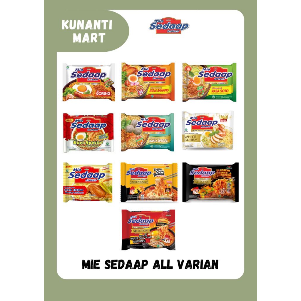 

MIE SEDAAP ALL VARIAN