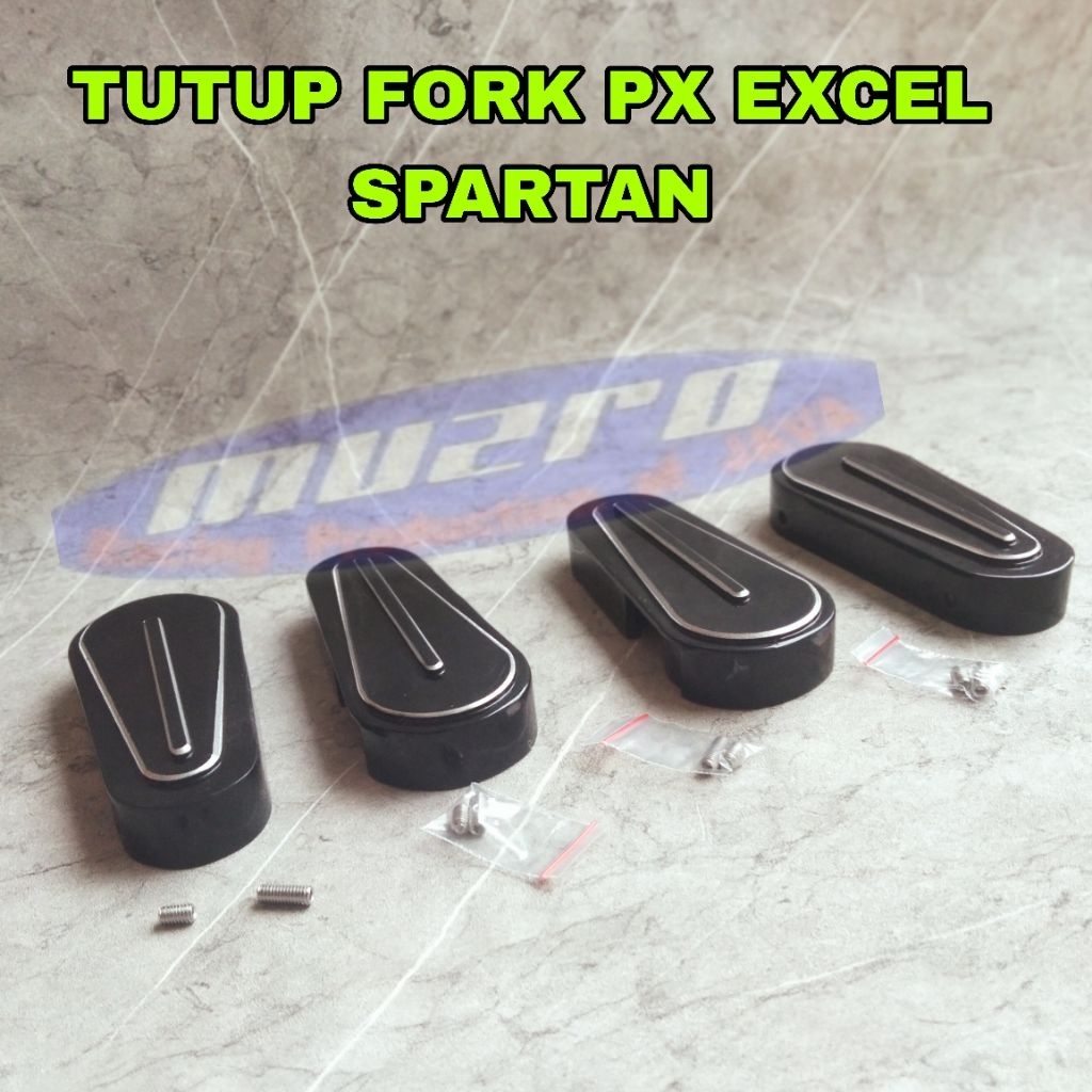 Tutup Fork Vespa Excel Exclusive Spartan New Px Pk Corsa Cnc