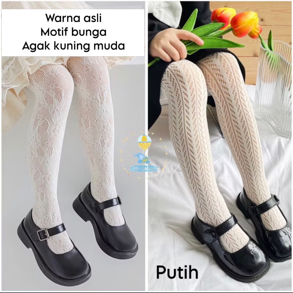 [Mr.Gabor] Stocking jaring anak wanita / Legging jaring anak / Mesh Stocking