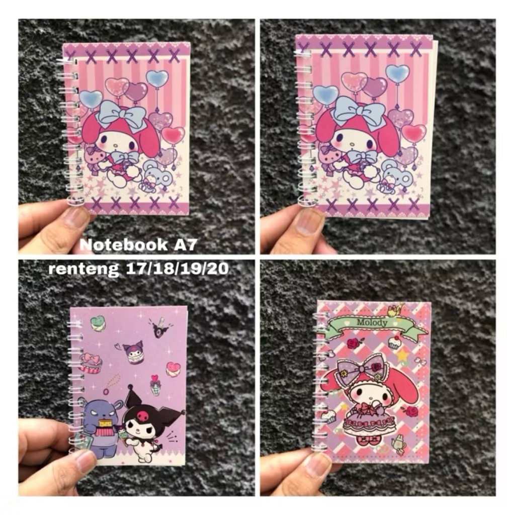 

[RENTENG/ 12PCS] Notebook A7 renteng 17/18/19/20