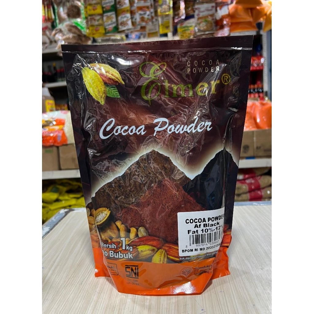 

Coklat Bubuk Elmer / Cocoa Powder Af Black Repack 500 gr/ Kemasan 1 Kg
