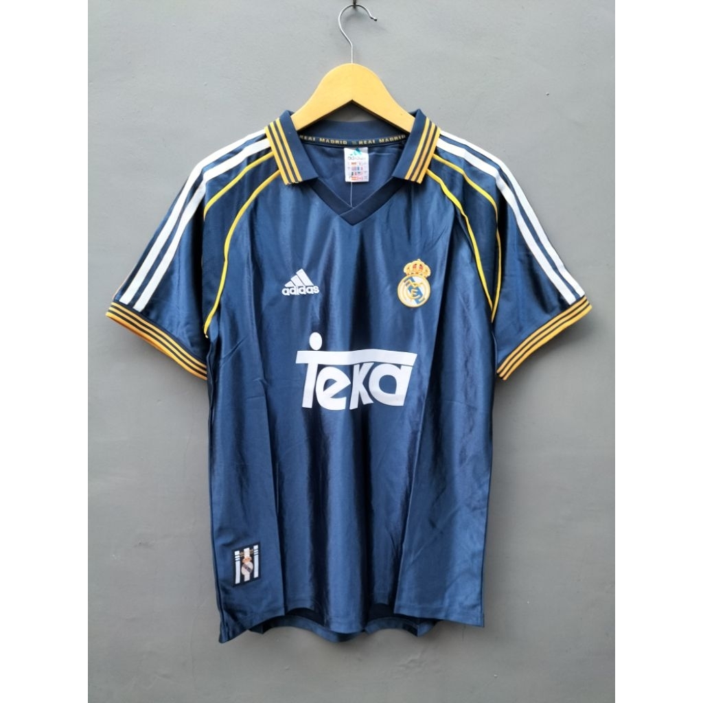 JERSEY REAL MADRID 3RD NAVY RETRO MUSIM 1998/1999