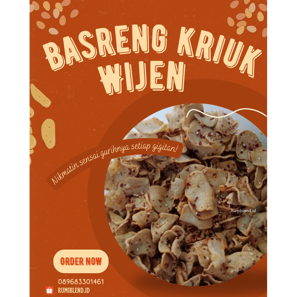 

KERIPIK BASRENG GURIH WIJEN/ BASRENG TIPIS/ CEMILAN VIRAL