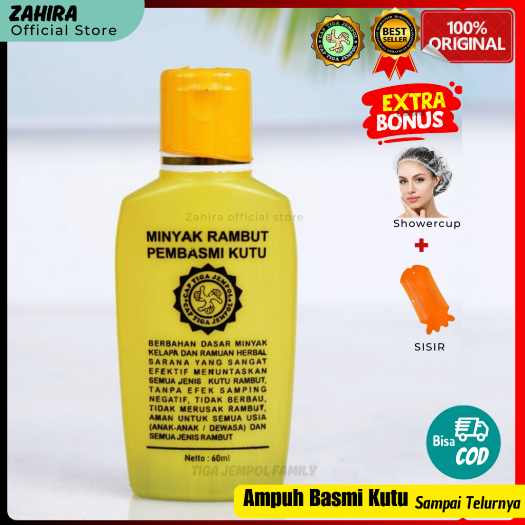 Obat kutu Rambut Pembasmi Kutu Original Cap Tiga Jempol Obat Kutu Rambut Terbukti Paling Ampuh