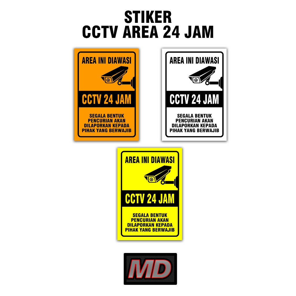 

STIKER VINLY CCTV AREA 24 JAM LAMINASI GLOSSY