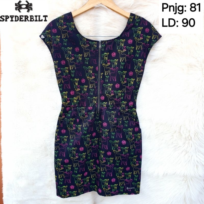 SPYDERBILT Zipper Mini Dress