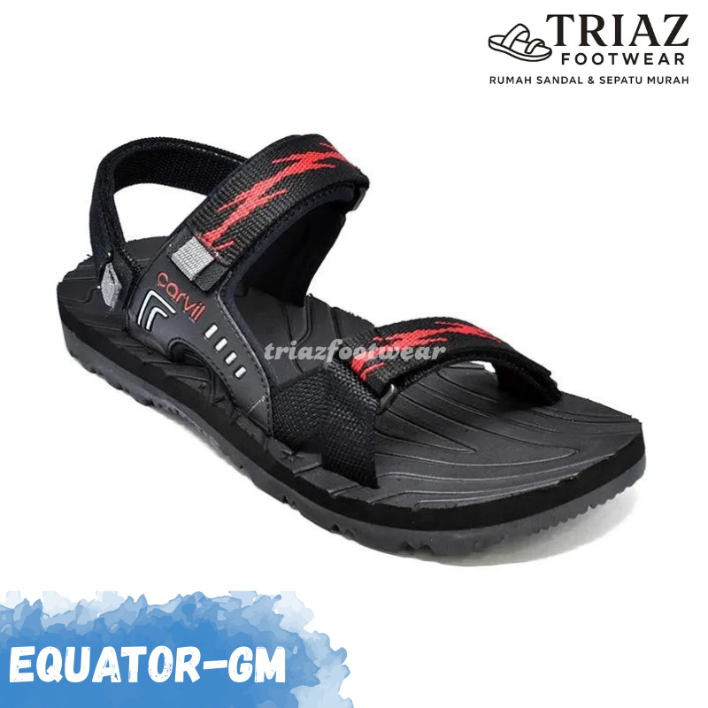 Carvil Sandal Pria EQUATOR-GM Sendal Gunung Outdoor Dewasa Remaja Tahan Air Anti Slip Original