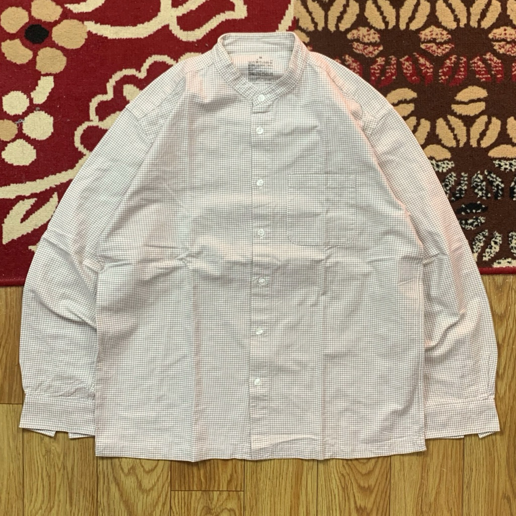 MUJI JAPAN SHIRT SIZE L | SHIRT MUJI JAPAN STRIPE | STRIPE SHIRT MUJI JAPAN | KEMEJA SANGHAI MUJI JA
