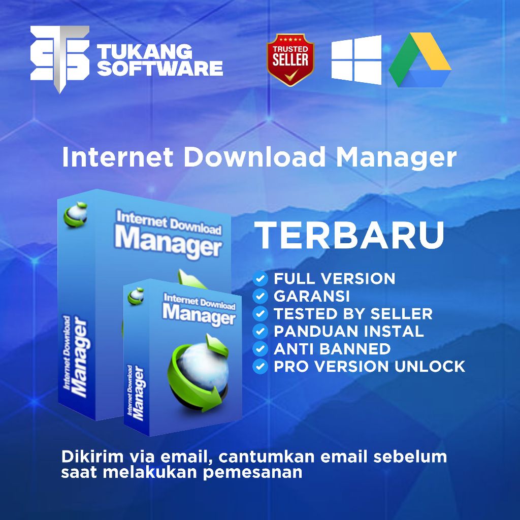 IDM Internet Download Manager Lifetime Original Bergaransi Permanen