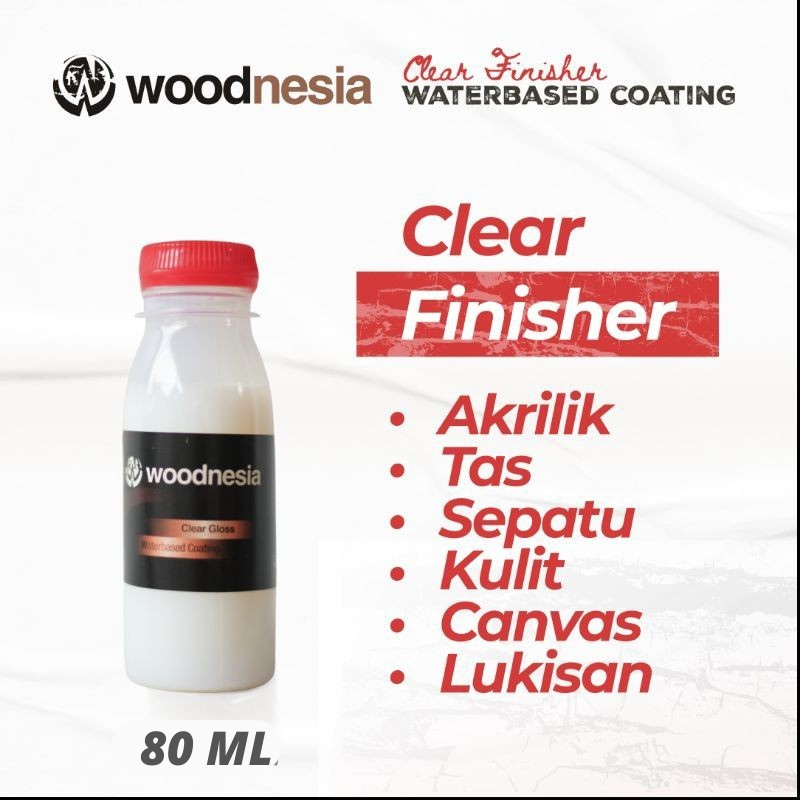

Clear Finisher 80ml Akrilik Sepatu Cat Batu Pualam Kulit Leather Paint Canvas Lukisan Gloss/Mate