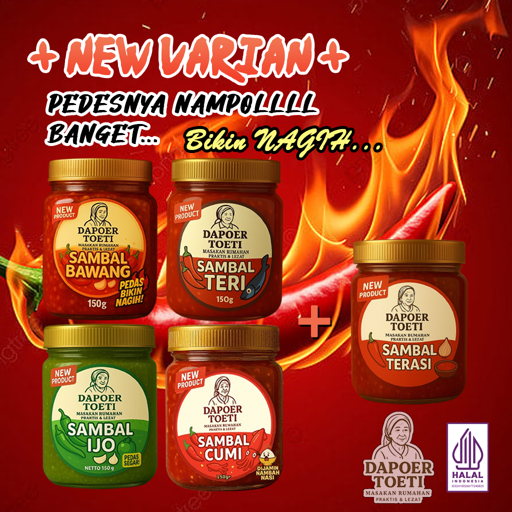 

Dapoer Toeti - Sambal Terasi 150 gram / Sambal Pedas Khas Sunda