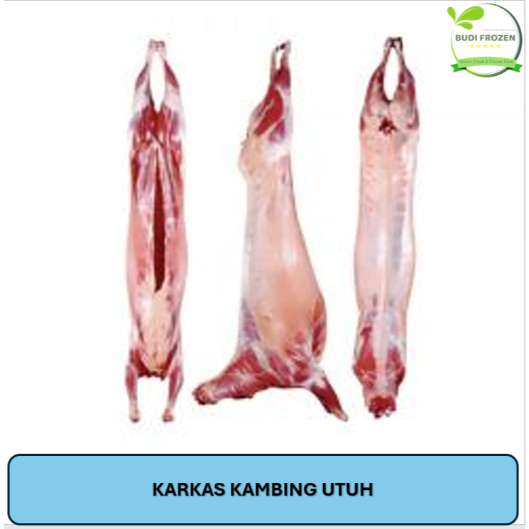 KARKAS KAMBING / DAGING KAMBING UTUH / KAMBING GULING (1 EKOR) BERAT 20 KG