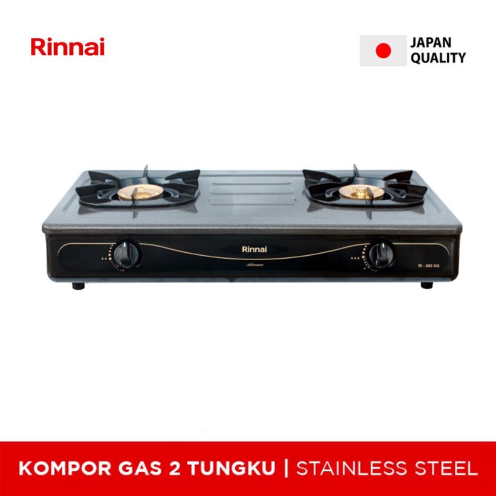 RINNAI Kompor 2 Tungku + Regulator