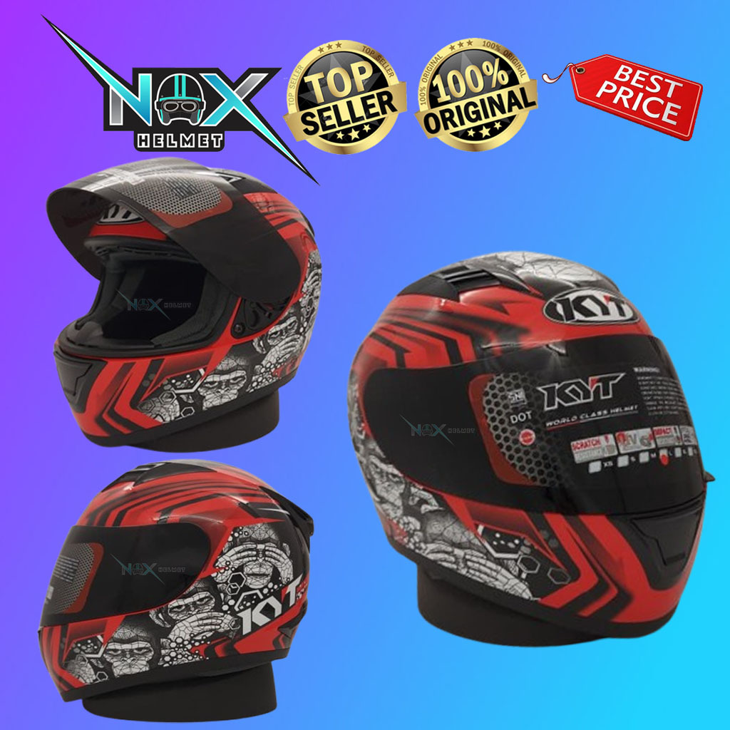 Helm KYT R10 Motif #7 Fullface (Ongkir 2Kg)