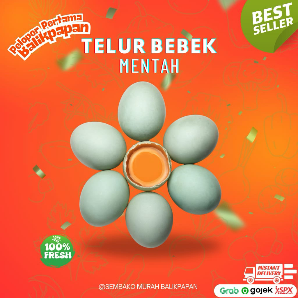 

telur bebek mentah