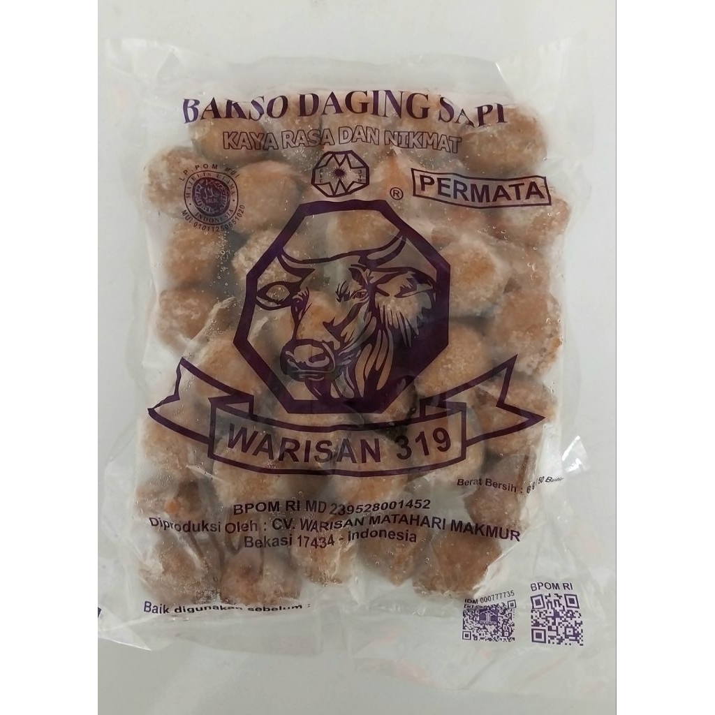 

Bakso Warisan Permata 600 gr