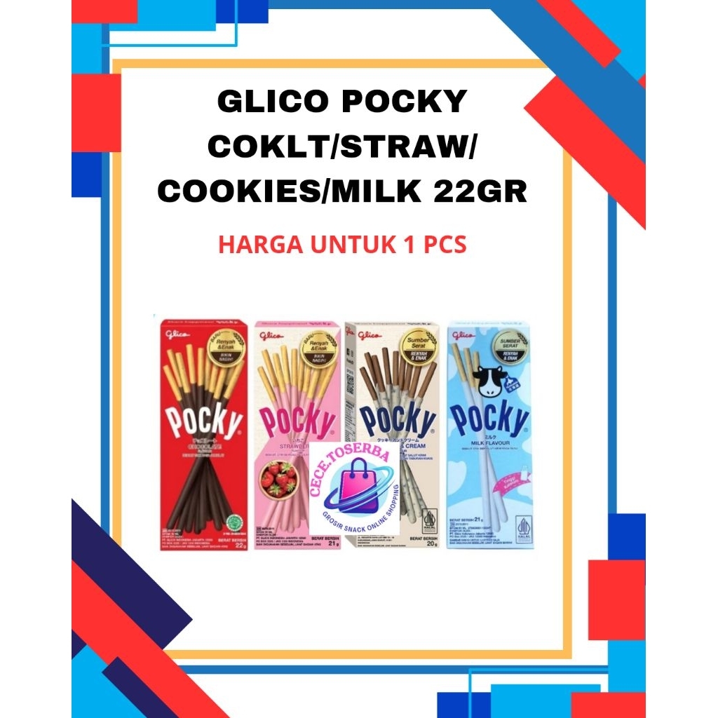 

POCKY GLICO BISKUIT STICK ALL VARIAN 22 GR