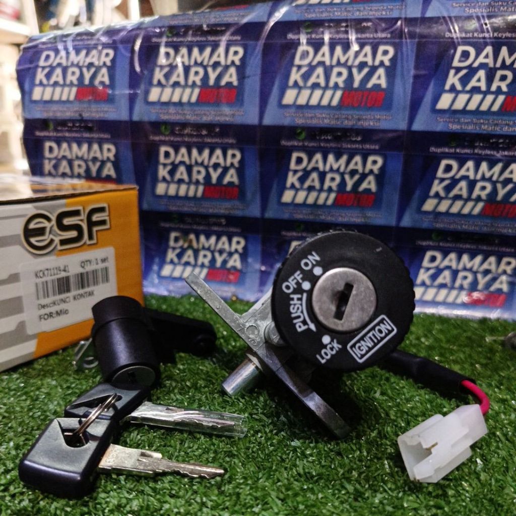 KUNCI KONTAK LOCK SET ASSY MIO SPORTY 5TL MIO SMILE ORIGINAL ESF