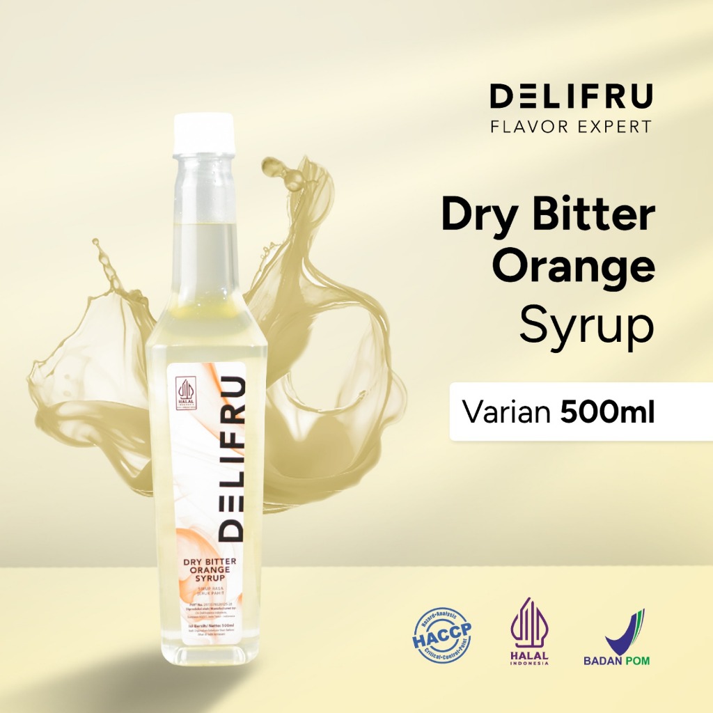 

Syrup Dry Bitter Orange Delifru 500 ml - Sirup Jeruk Kering Pahit Premium