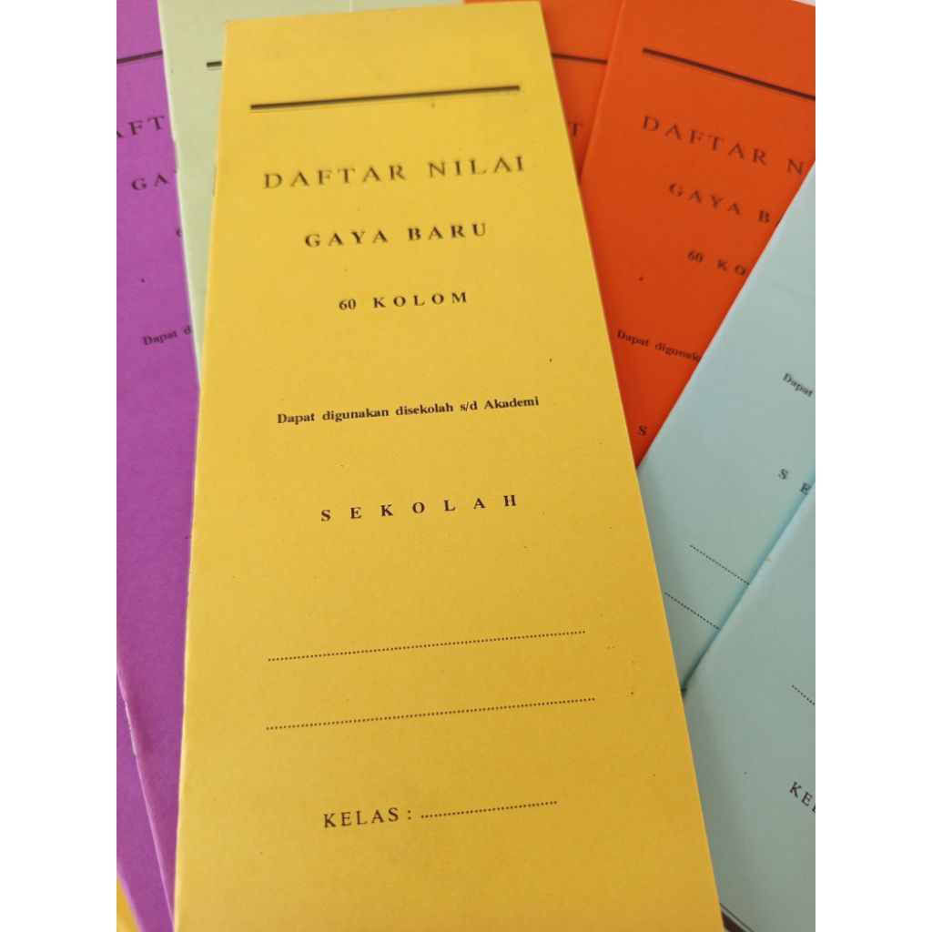 

DAFTAR NILAI UNTUK SEKOLAH ATAUPUN UMUM (60 KOLOM)