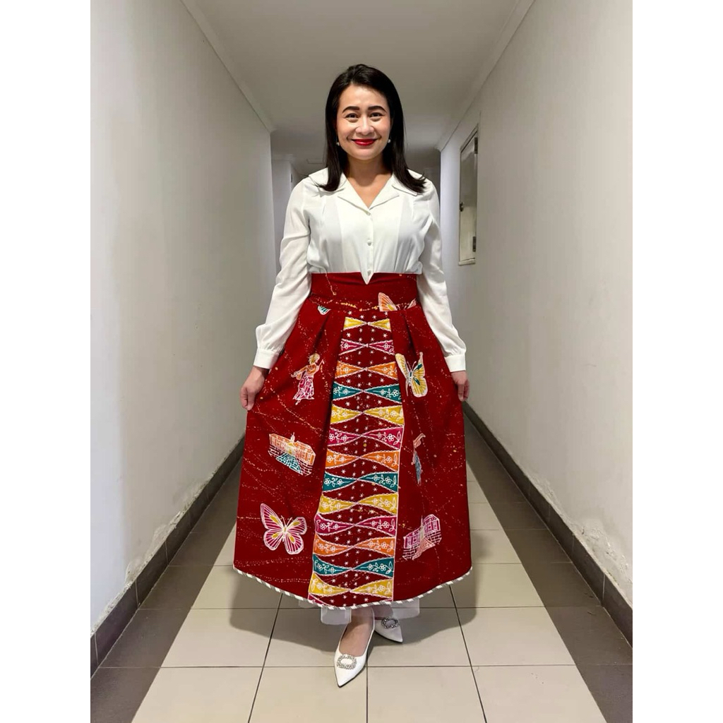 Rok Lipit Batik Betawi Ondel Ondel