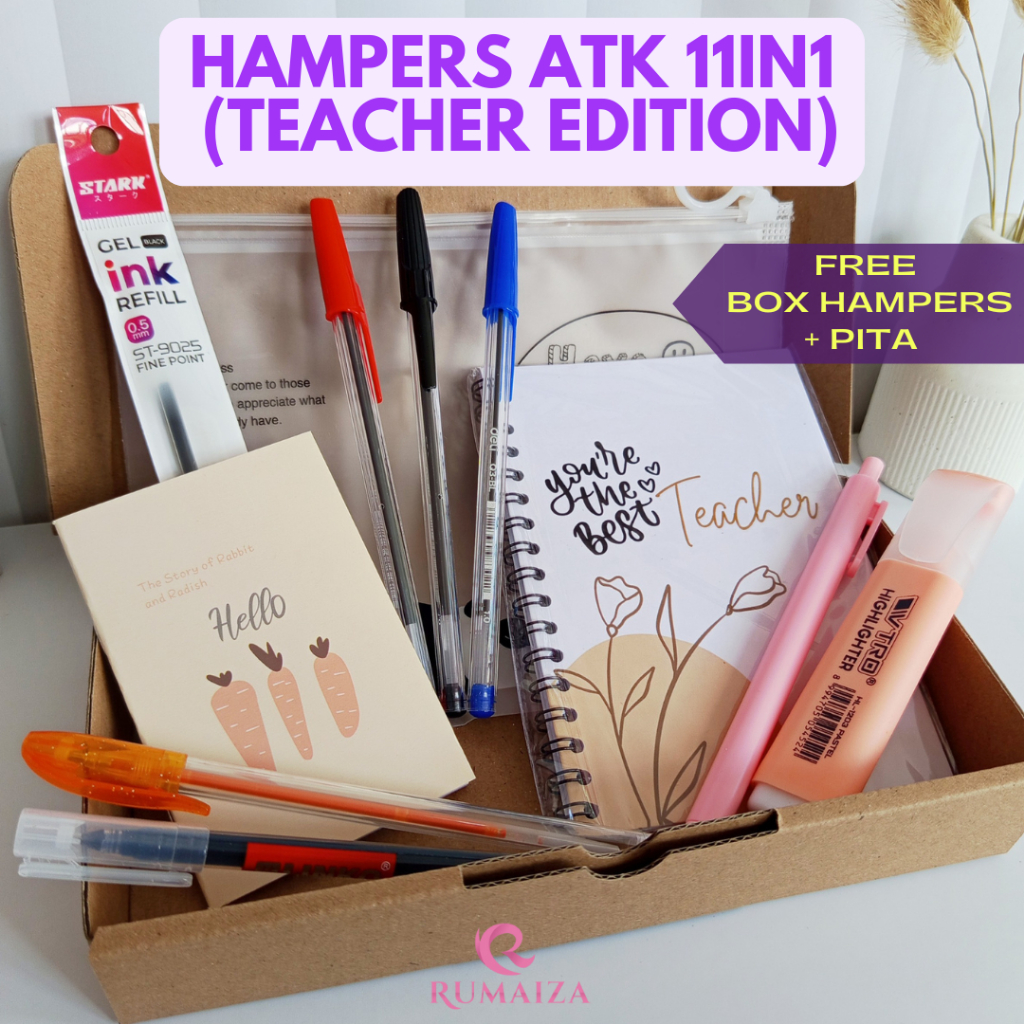 

Set Alat Tulis 11in1 Lengkap Hadiah Guru / Stationery Souvenir Hadiah / Hampers Kado Gift Sekolah