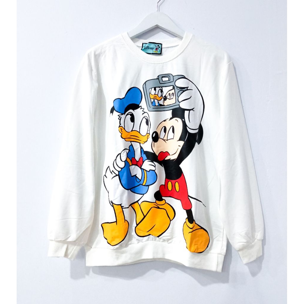 Sweater Crewneck Mickey Donald oversize