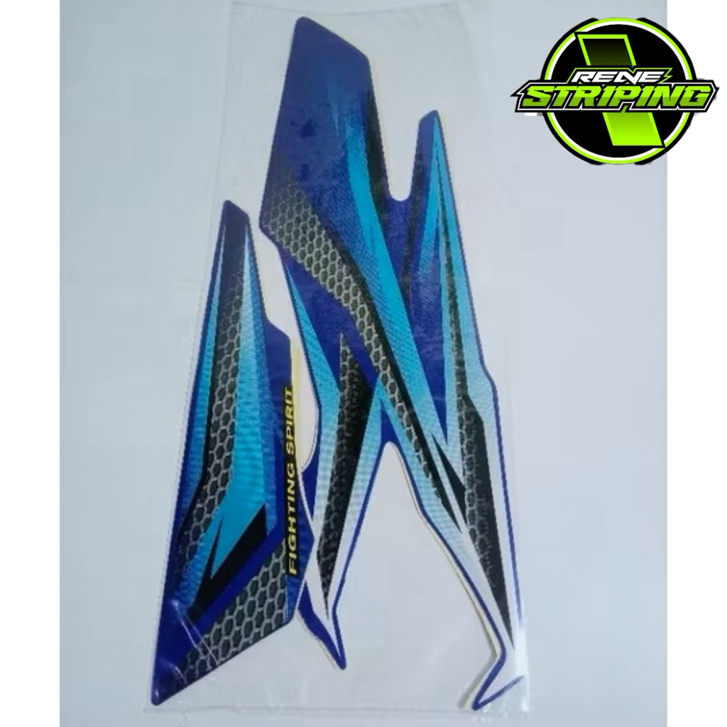 sticker stiker striping lis les polet standar ori yamaha rx king 2005 glossy metalik biru