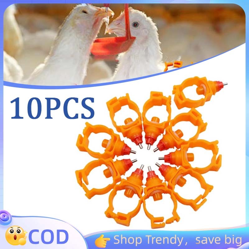 Nipel Drinker Kandang: 20pcs Tempat Minum Ayam Otomatis untuk Unggas Ternak, Hewan Broiler/Petelur