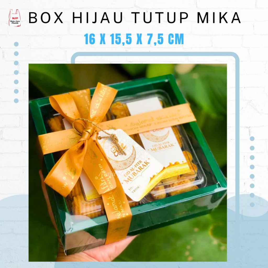 

Box Hampers 16x15x7 cm Kotak Kue Kering Cookies Parcel Natal Christmas Dus Toples Souvenir DW