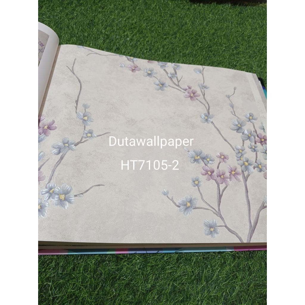 wallpaper dinding motif bunga sakura
