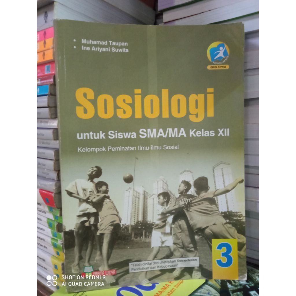 Buku sosiologi untuk SMA kelas 12 yrama widya