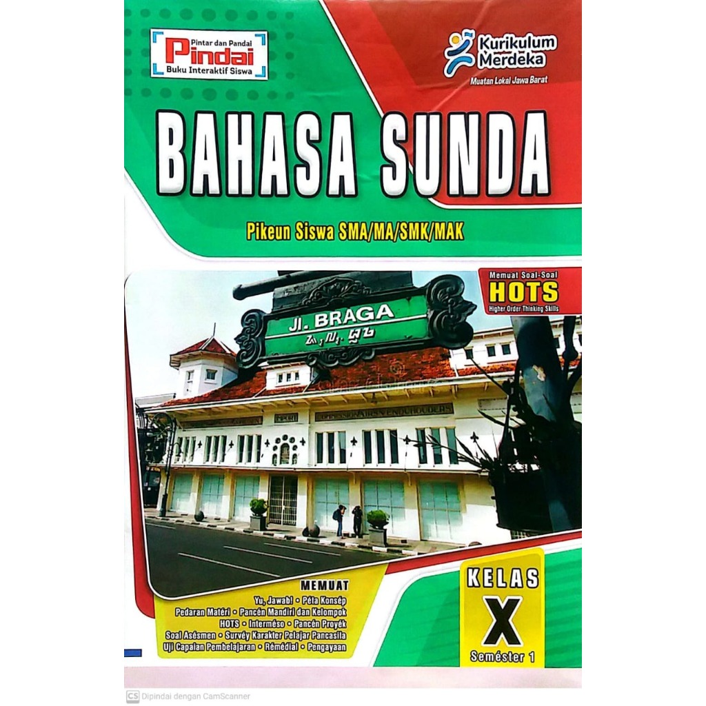 Buku LKS Bahasa Sunda kurikulum Merdeka Kelas 10 SMA/MA Semester 1