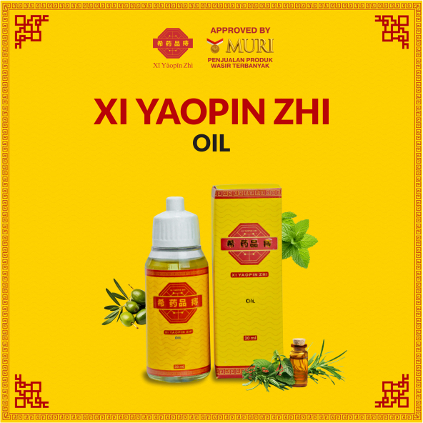 XI YAOPIN ZHI Golden Oil Minyak Ambeien Wasir Kempeskan Benjolan dan Nyeri Ambeyen Luar
