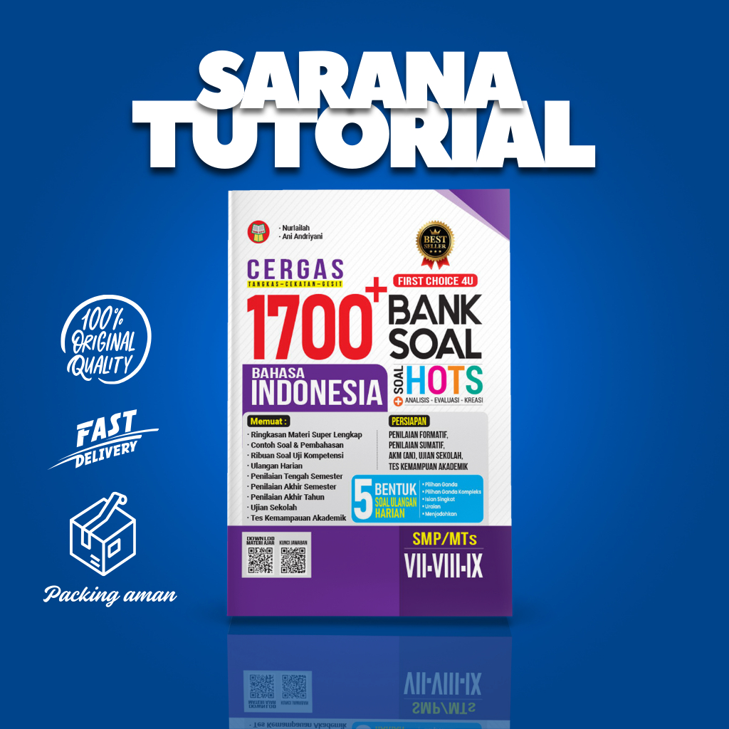 Buku CERGAS 1700+ Bank Soal Bahasa Indonesia SMP/MTs Kelas 7-8-9
