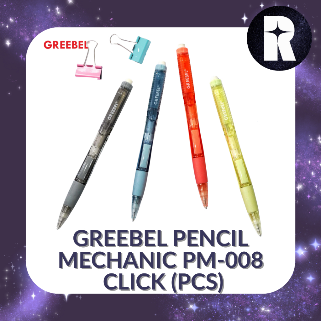 

GREEBEL PENCIL MECHANIC PM-008 CLICK / PENSIL MEKANIK 0,5MM (PCS)