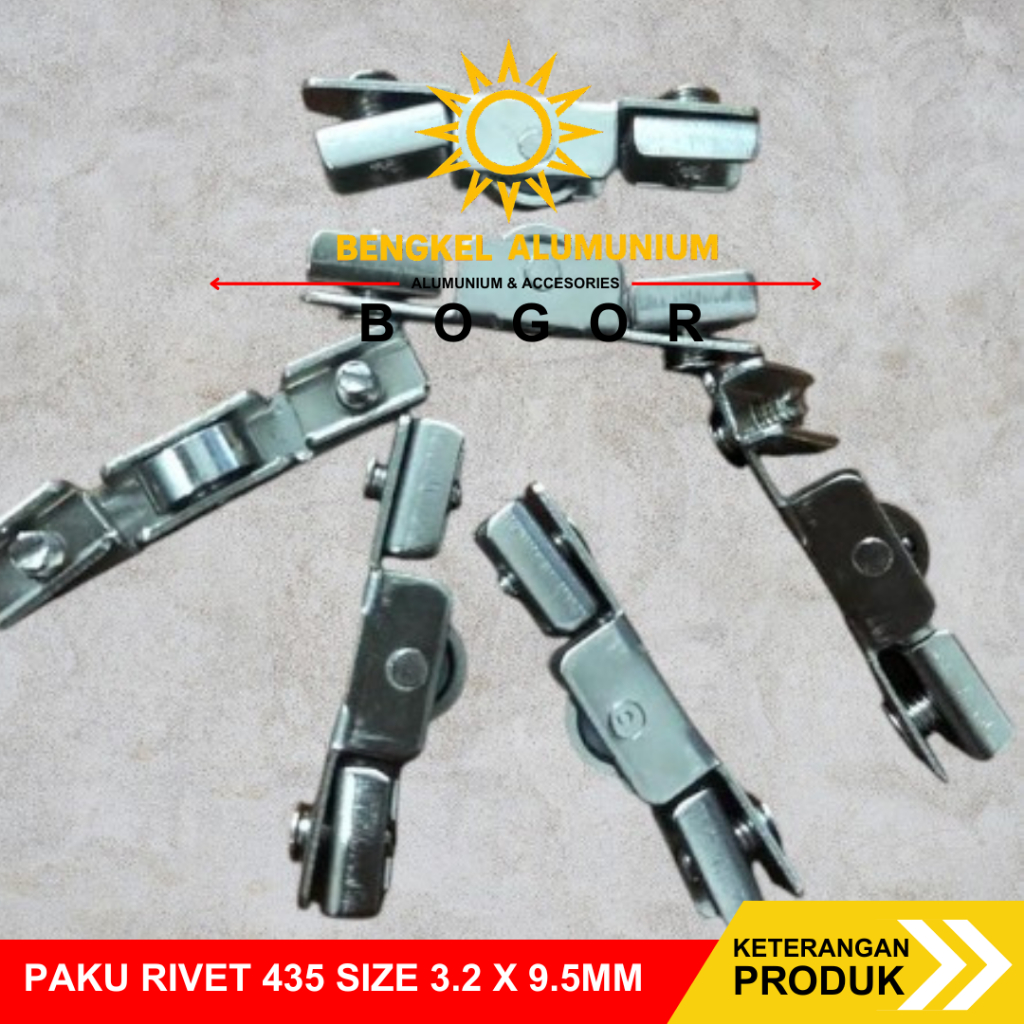 Roda Matex Kecil / Showcase / Rel Sliding Etalase Lemari Kaca