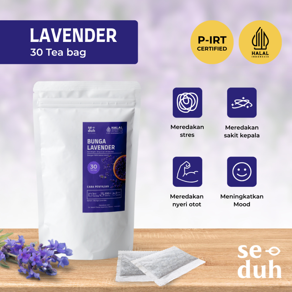 

SEDUH TEA & TISANE | Teh Herbal Bunga Lavender / Lavender 30 Tea Bag