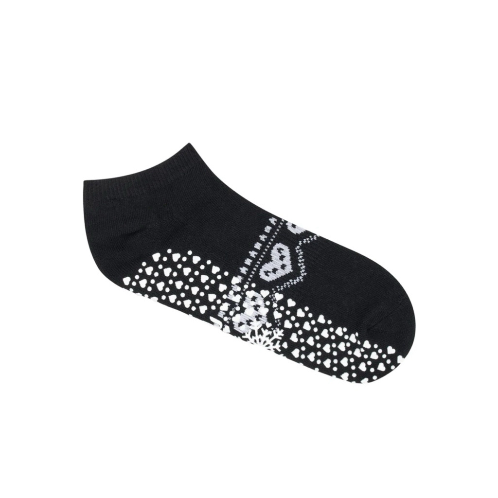 Size M kaos kaki pilates Move Active / Low rise - Alpine Heart Midnight