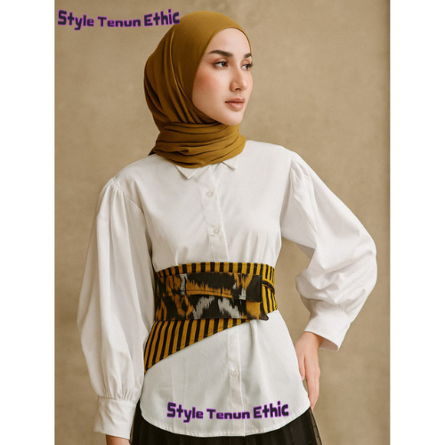 OBI - BELT - OBI TENUN - IKAT PINGGANG TENUN UNISEX CEWEK COWOK