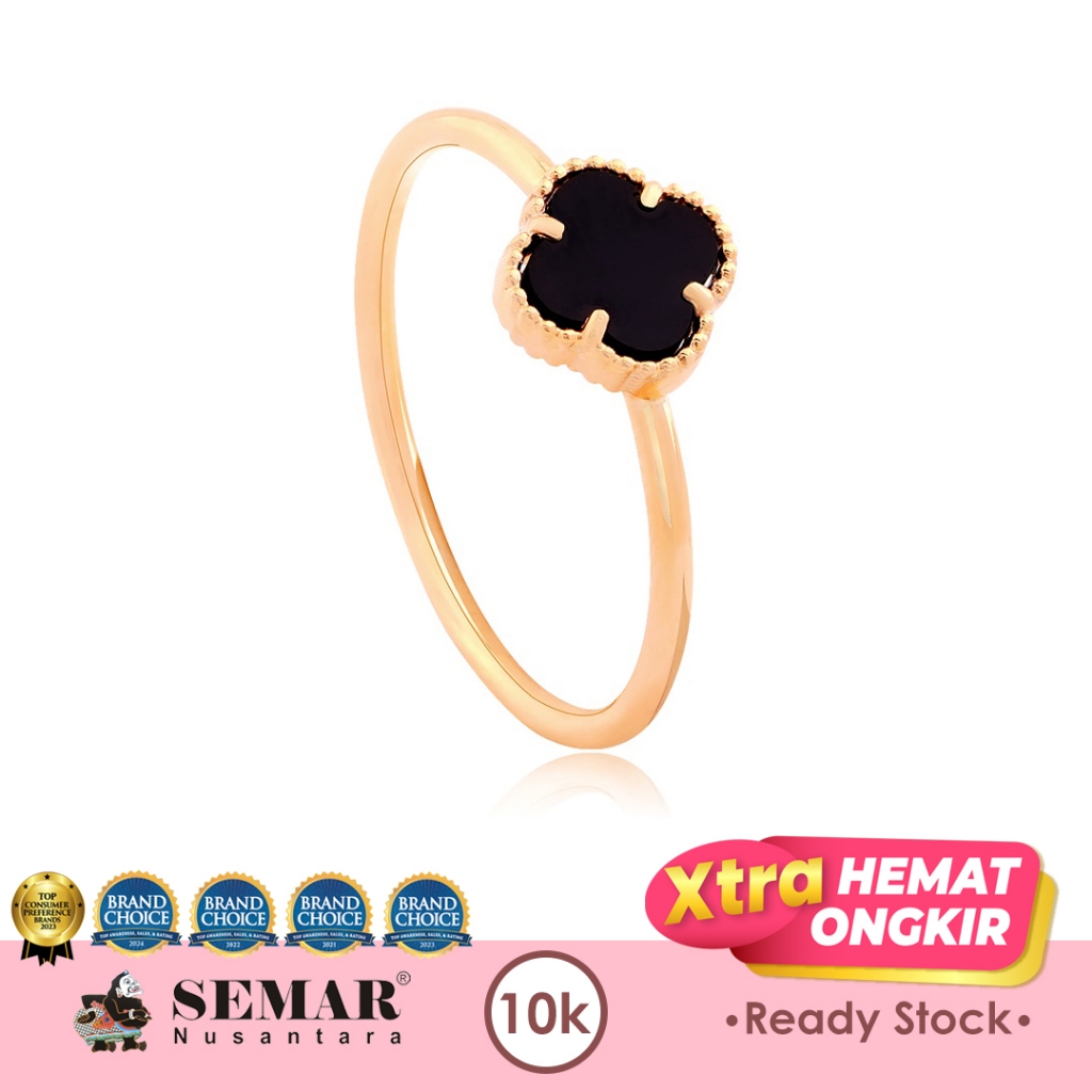 Cincin Emas Black Clover Gold 10K Semar Nusantara