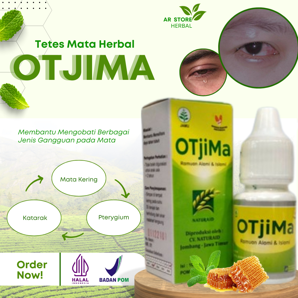 Tetes Mata OTEM Gurah Herbal Asli – Obat Mata Kering, Gatal, Perih, Berlemak, Pterygium & Katarak BP