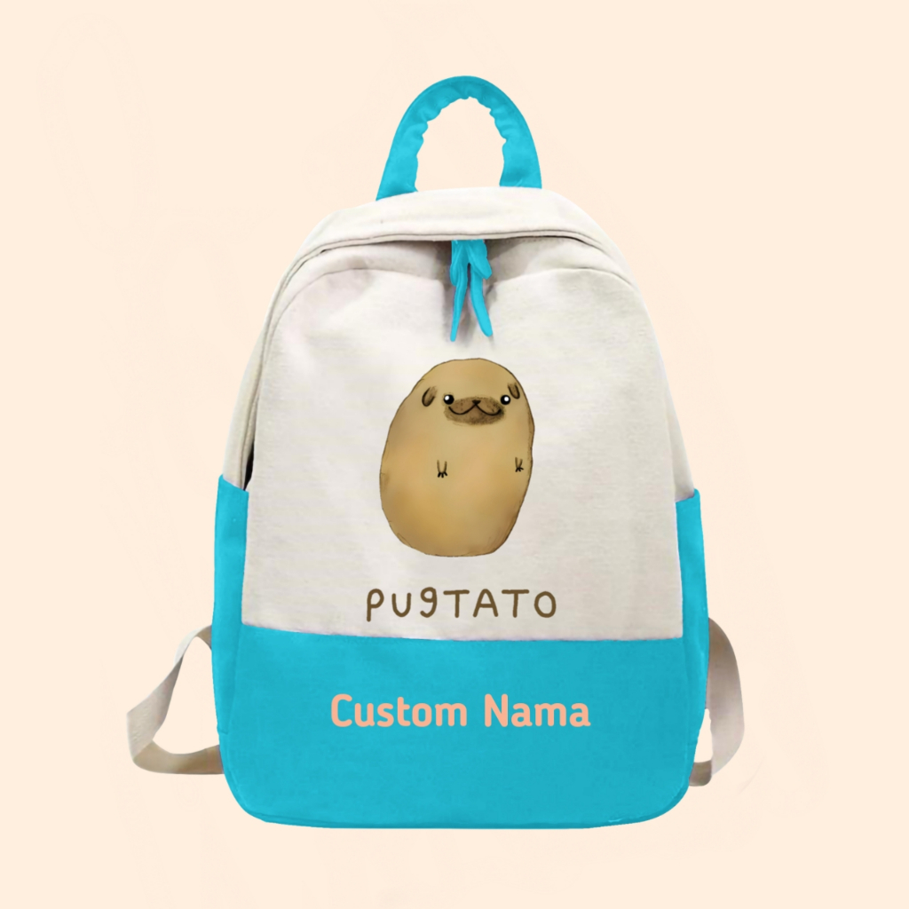 TAS RANSEL ANAK PUGTATO FREE CUSTOM NAMA